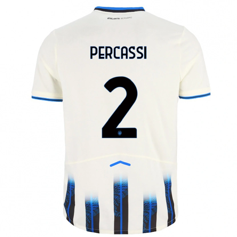 Danxen Dámské Giovanni Percassi #2 Bílá Modrá Daleko Hráčské Dresy 2025/26 Dres