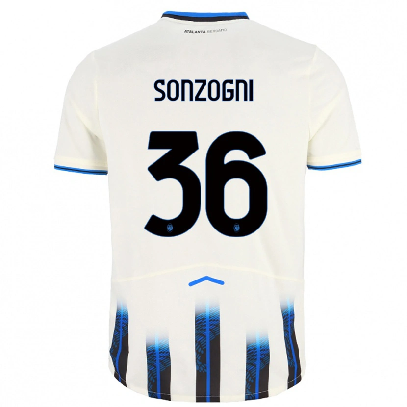 Danxen Dámské Mattia Sonzogni #36 Bílá Modrá Daleko Hráčské Dresy 2025/26 Dres