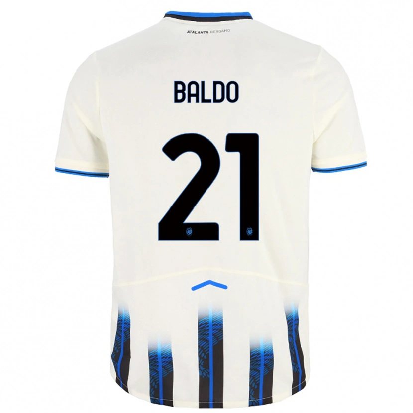 Danxen Dámské Nicolò Baldo #21 Bílá Modrá Daleko Hráčské Dresy 2025/26 Dres
