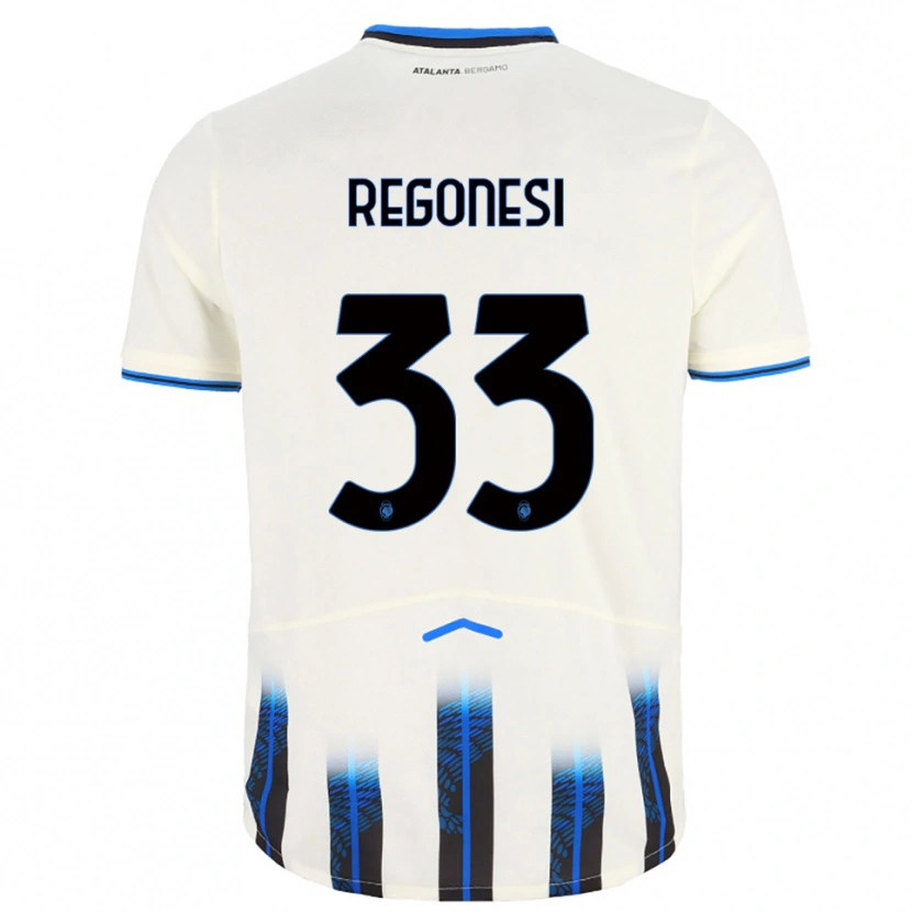 Danxen Dámské Iacopo Regonesi #33 Bílá Modrá Daleko Hráčské Dresy 2025/26 Dres