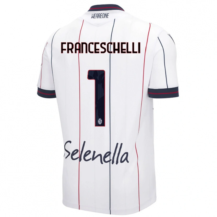 Danxen Dámské Matteo Franceschelli #1 Bílá Královská Modř Daleko Hráčské Dresy 2025/26 Dres