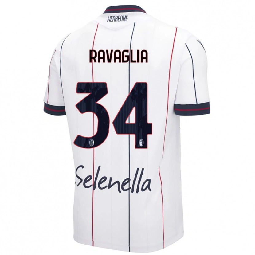 Danxen Dámské Federico Ravaglia #34 Bílá Královská Modř Daleko Hráčské Dresy 2025/26 Dres