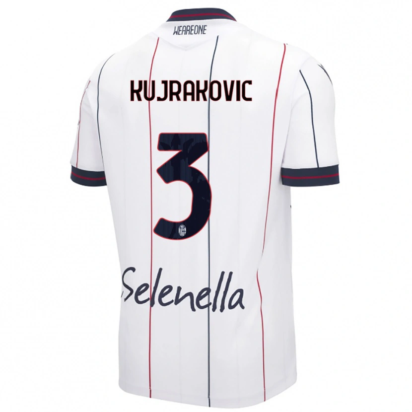 Danxen Dámské Minel Kujrakovic #3 Bílá Královská Modř Daleko Hráčské Dresy 2025/26 Dres