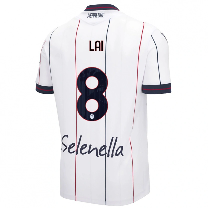 Danxen Dámské Luca Lai #8 Bílá Královská Modř Daleko Hráčské Dresy 2025/26 Dres