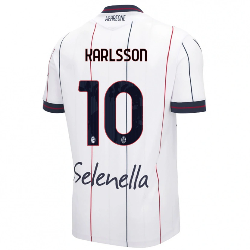 Danxen Dámské Jesper Karlsson #10 Bílá Královská Modř Daleko Hráčské Dresy 2025/26 Dres