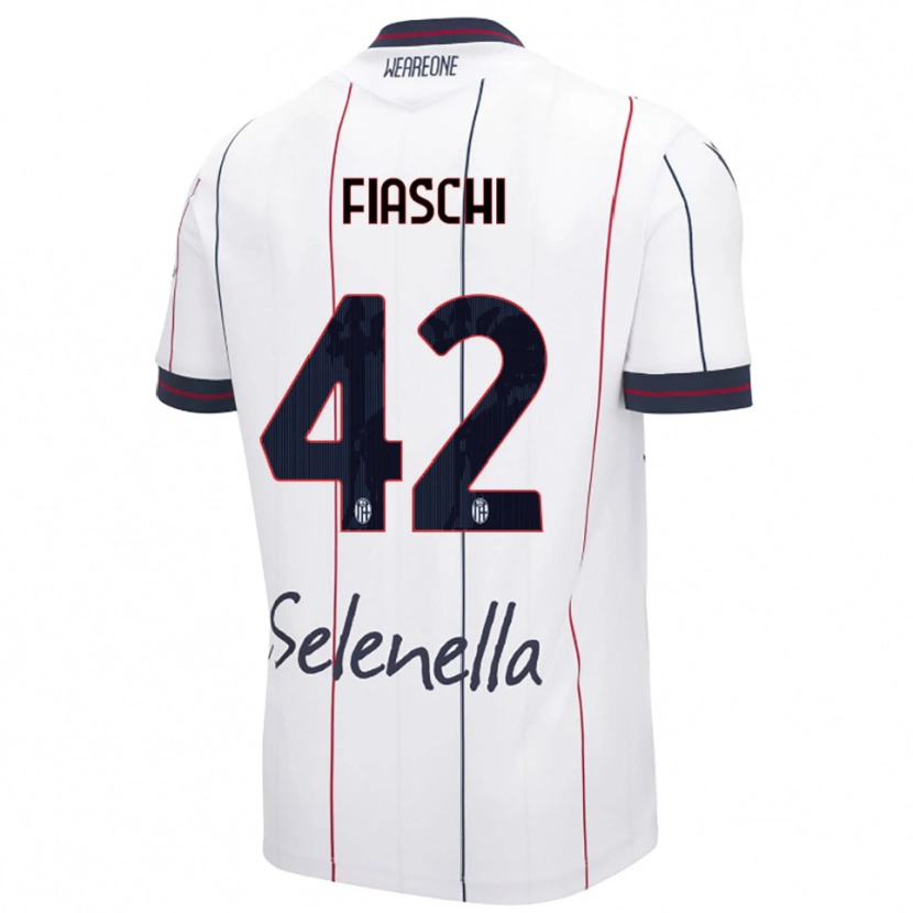 Danxen Dámské Marco Fiaschi #42 Bílá Královská Modř Daleko Hráčské Dresy 2025/26 Dres