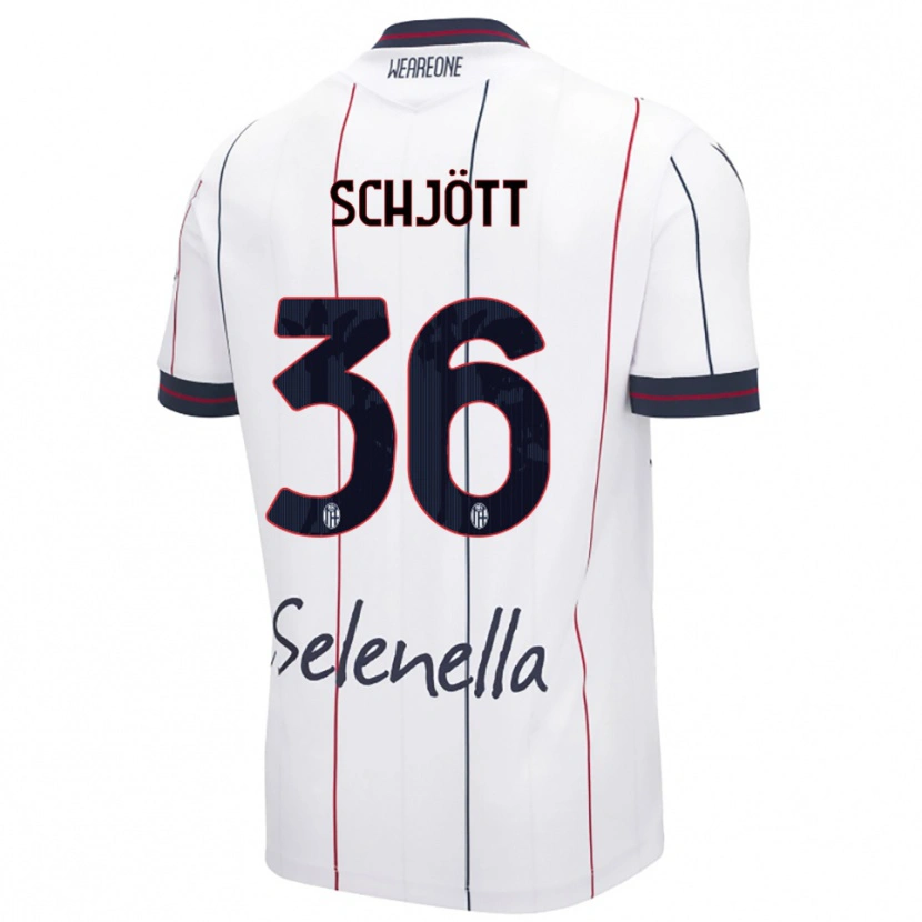 Danxen Dámské Gustav Schjött #36 Bílá Královská Modř Daleko Hráčské Dresy 2025/26 Dres