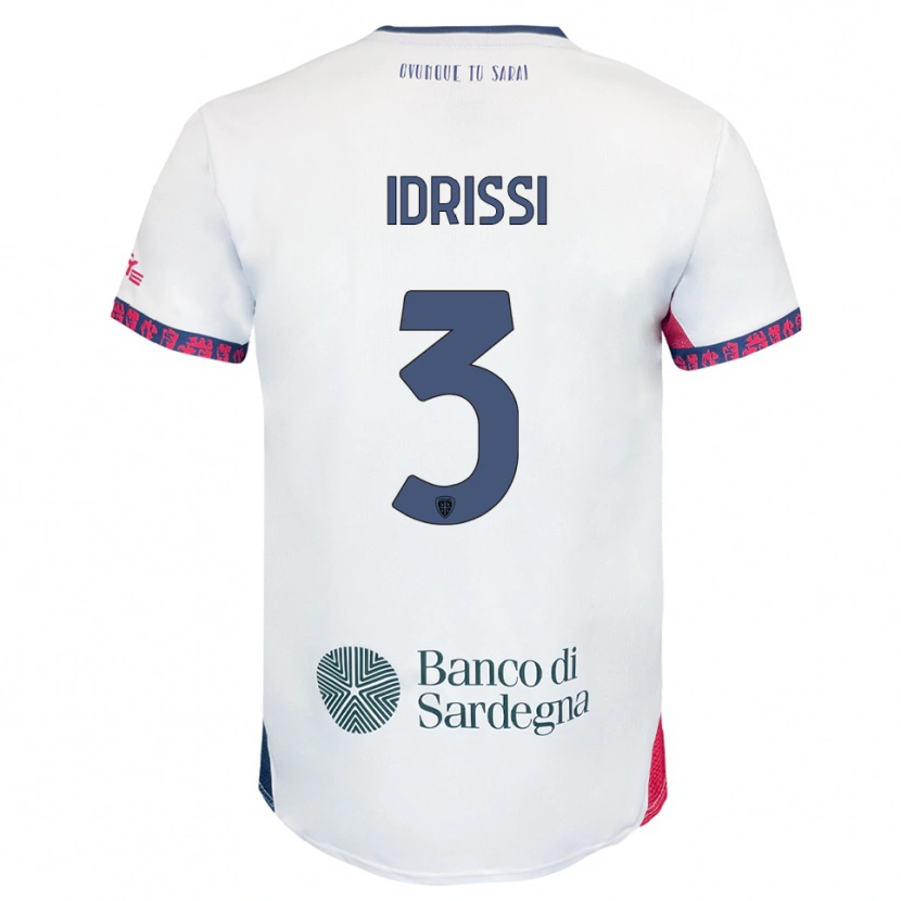 Danxen Dámské Riyad Idrissi #3 Bílá Námořnická Modř Červená Daleko Hráčské Dresy 2025/26 Dres