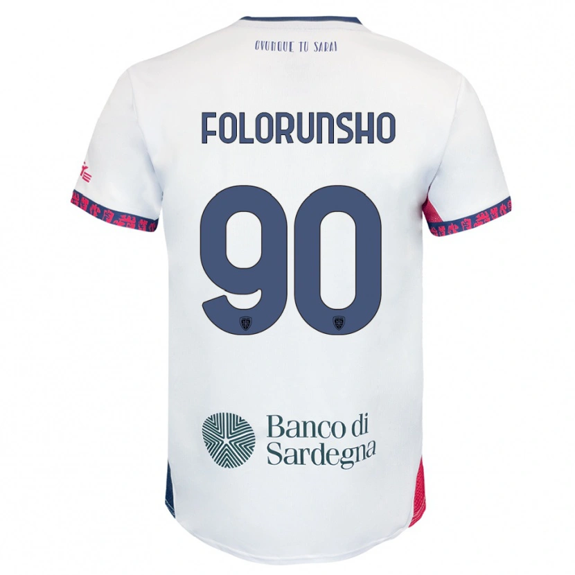 Danxen Dámské Michael Folorunsho #90 Bílá Námořnická Modř Červená Daleko Hráčské Dresy 2025/26 Dres