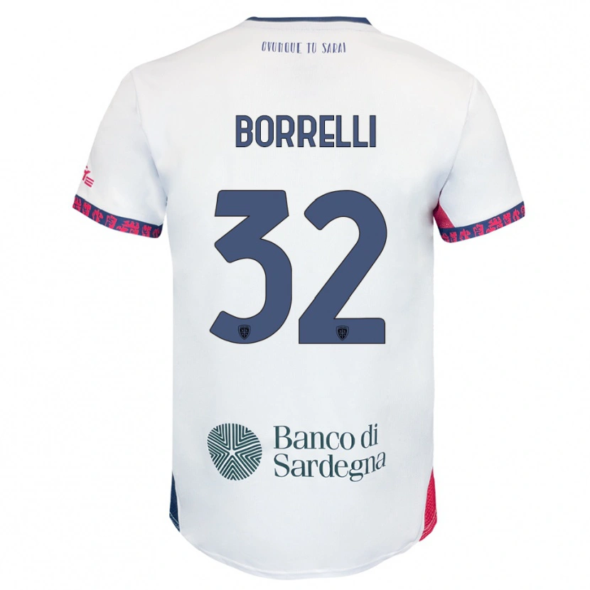 Danxen Dámské Gennaro Borrelli #32 Bílá Námořnická Modř Červená Daleko Hráčské Dresy 2025/26 Dres