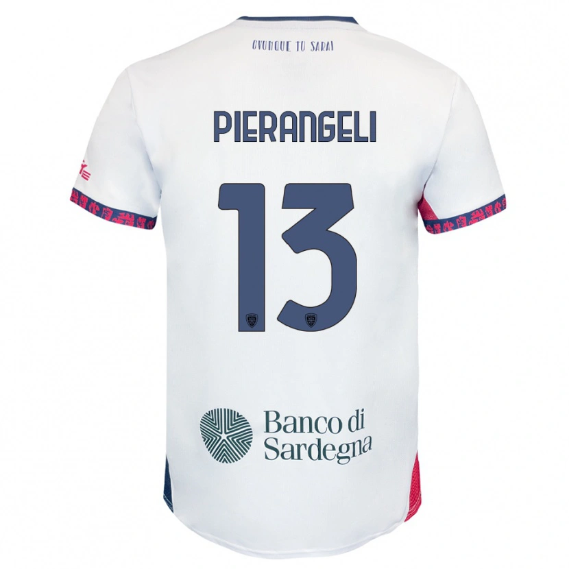Danxen Dámské Luis Pierangeli #13 Bílá Námořnická Modř Červená Daleko Hráčské Dresy 2025/26 Dres