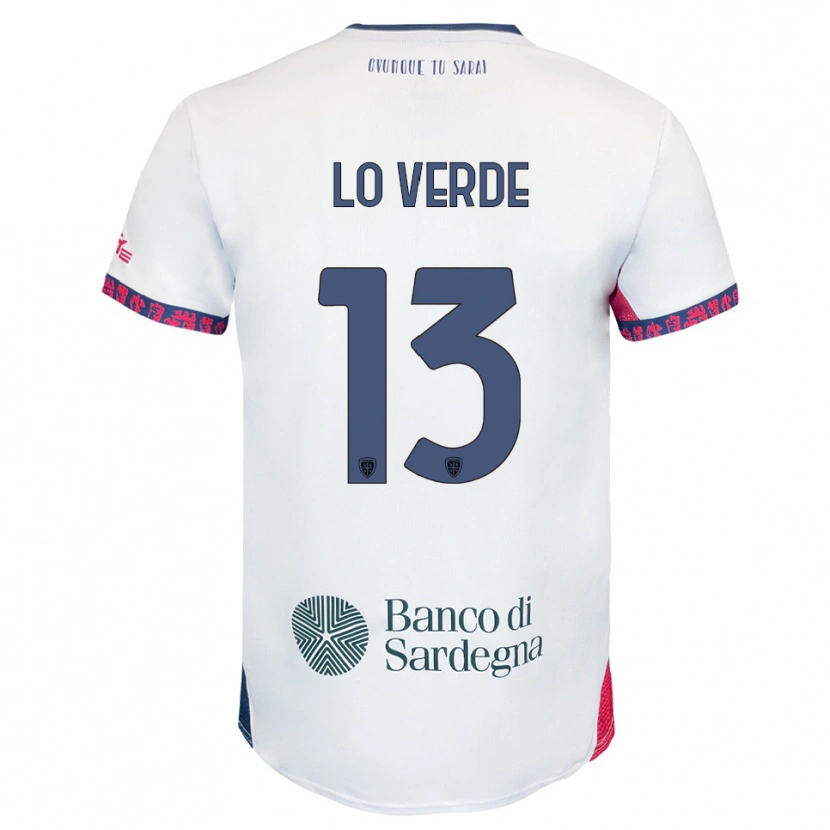 Danxen Dámské Giuseppe Lo Verde #13 Bílá Námořnická Modř Červená Daleko Hráčské Dresy 2025/26 Dres