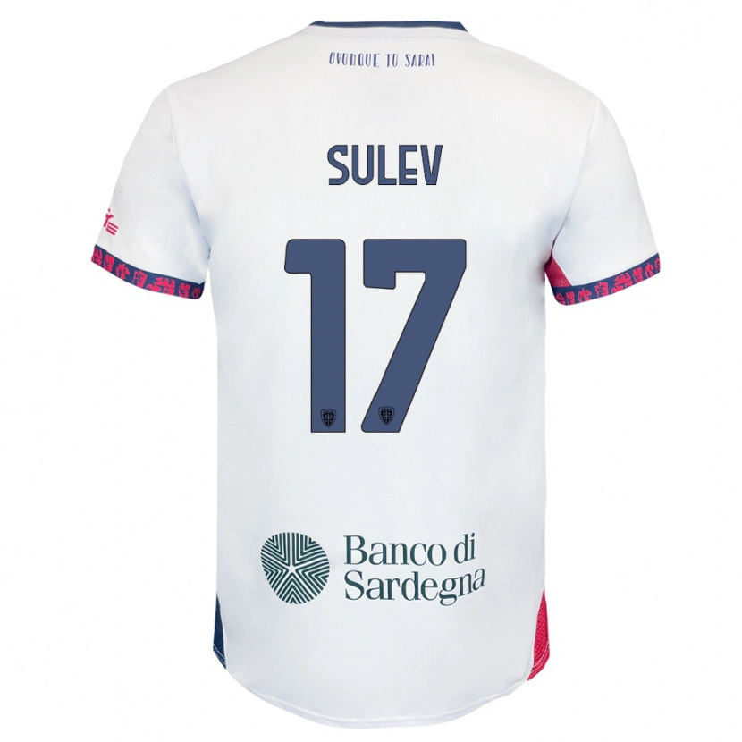 Danxen Dámské Ivan Sulev #17 Bílá Námořnická Modř Červená Daleko Hráčské Dresy 2025/26 Dres