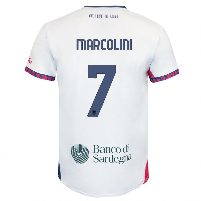 Danxen Dámské Diego Marcolini #7 Bílá Námořnická Modř Červená Daleko Hráčské Dresy 2025/26 Dres
