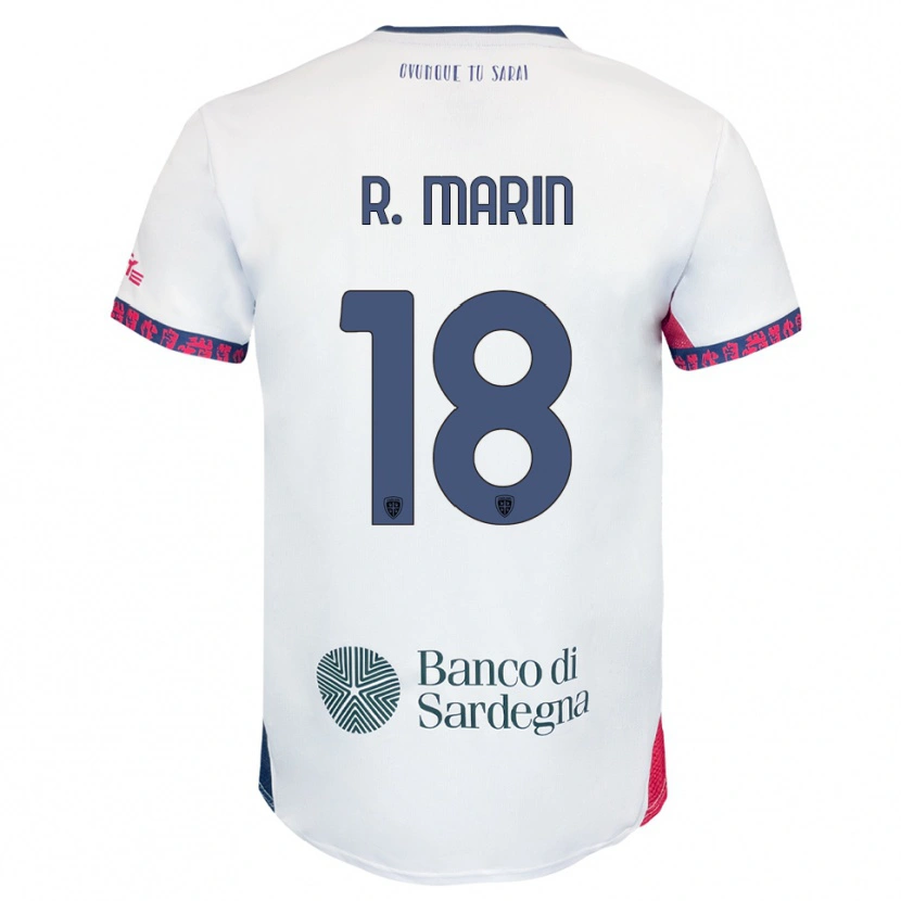Danxen Dámské Răzvan Marin #18 Bílá Námořnická Modř Červená Daleko Hráčské Dresy 2025/26 Dres