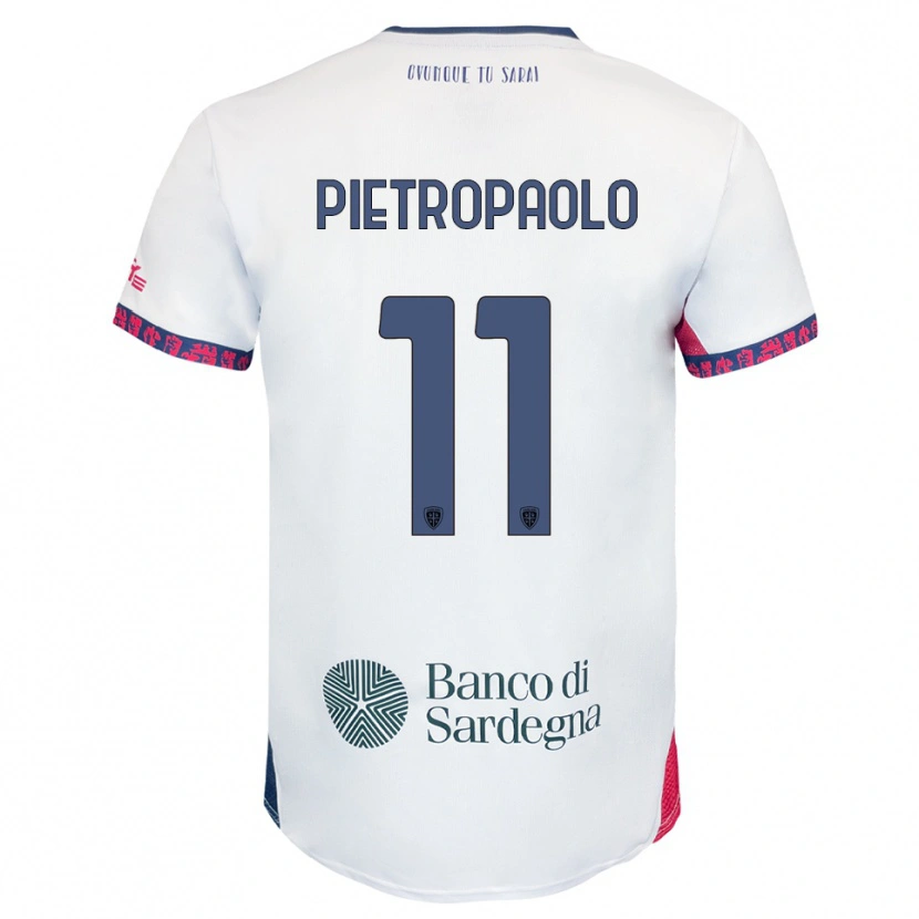 Danxen Dámské Mario Pietropaolo #11 Bílá Námořnická Modř Červená Daleko Hráčské Dresy 2025/26 Dres