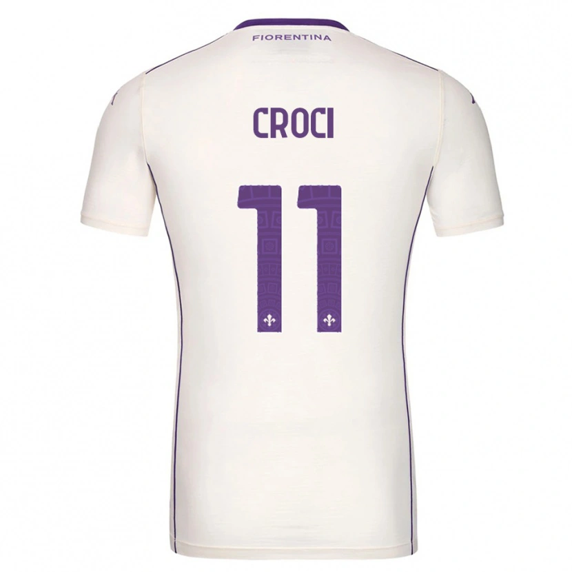 Danxen Dámské Federico Croci #11 Bílá Fialová Červená Daleko Hráčské Dresy 2025/26 Dres