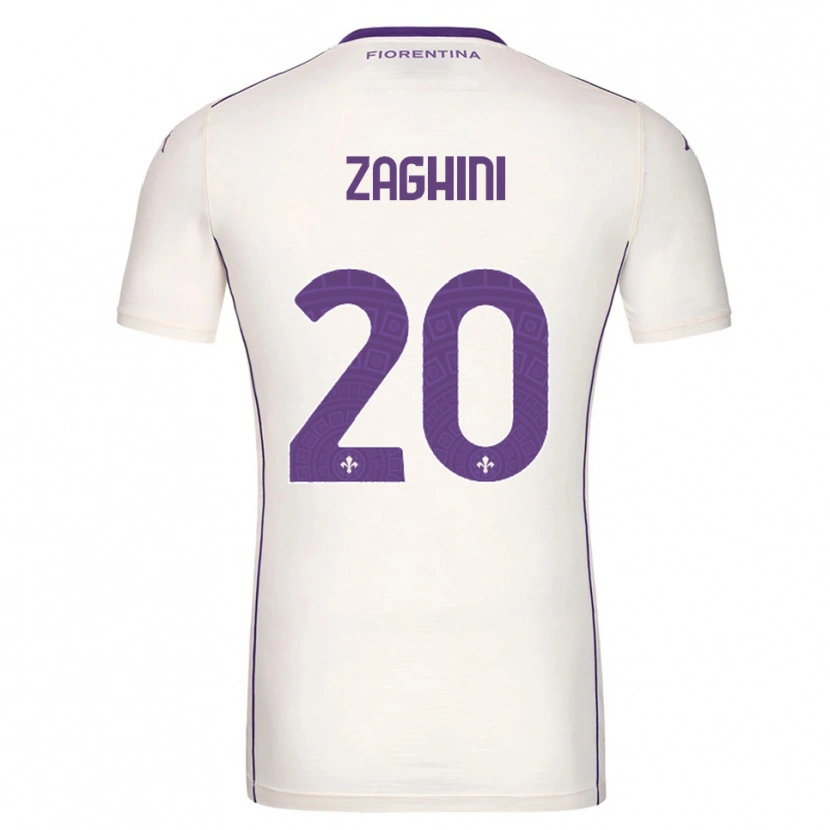 Danxen Dámské Alice Zaghini #20 Bílá Fialová Červená Daleko Hráčské Dresy 2025/26 Dres