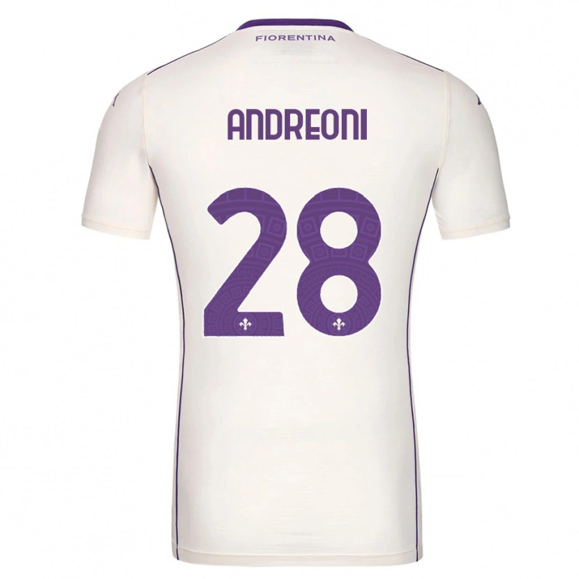 Danxen Dámské Caterina Andreoni #28 Bílá Fialová Červená Daleko Hráčské Dresy 2025/26 Dres