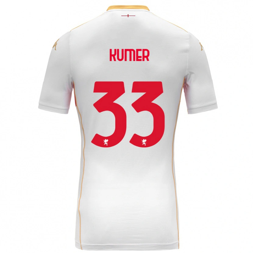 Danxen Dámské Alin Kumer Celik #33 Bílá Červená Daleko Hráčské Dresy 2025/26 Dres
