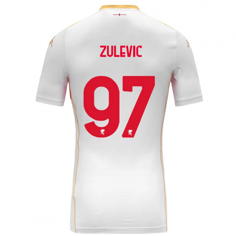 Danxen Dámské Adam Zulevic #97 Bílá Červená Daleko Hráčské Dresy 2025/26 Dres