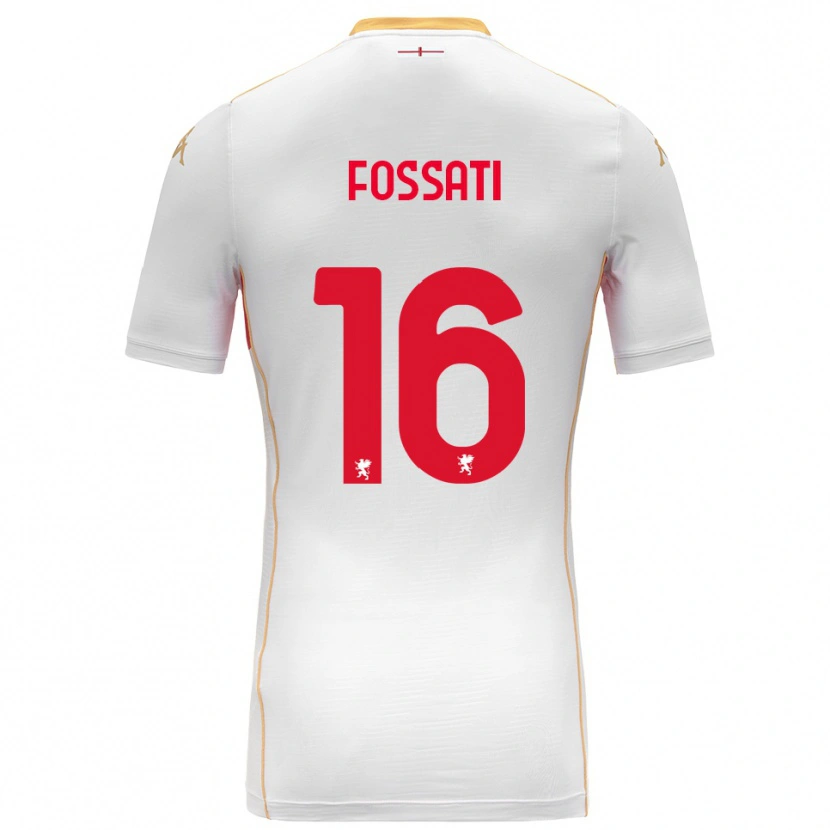 Danxen Dámské Daniel Fossati #16 Bílá Červená Daleko Hráčské Dresy 2025/26 Dres