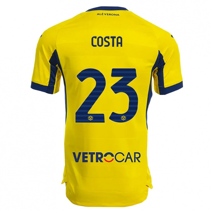 Danxen Dámské Nicole Costa #23 Žlutá Námořnická Modř Daleko Hráčské Dresy 2025/26 Dres