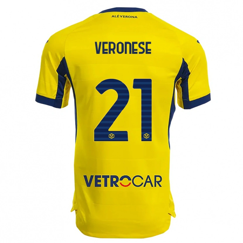 Danxen Dámské Ilaria Veronese #21 Žlutá Námořnická Modř Daleko Hráčské Dresy 2025/26 Dres