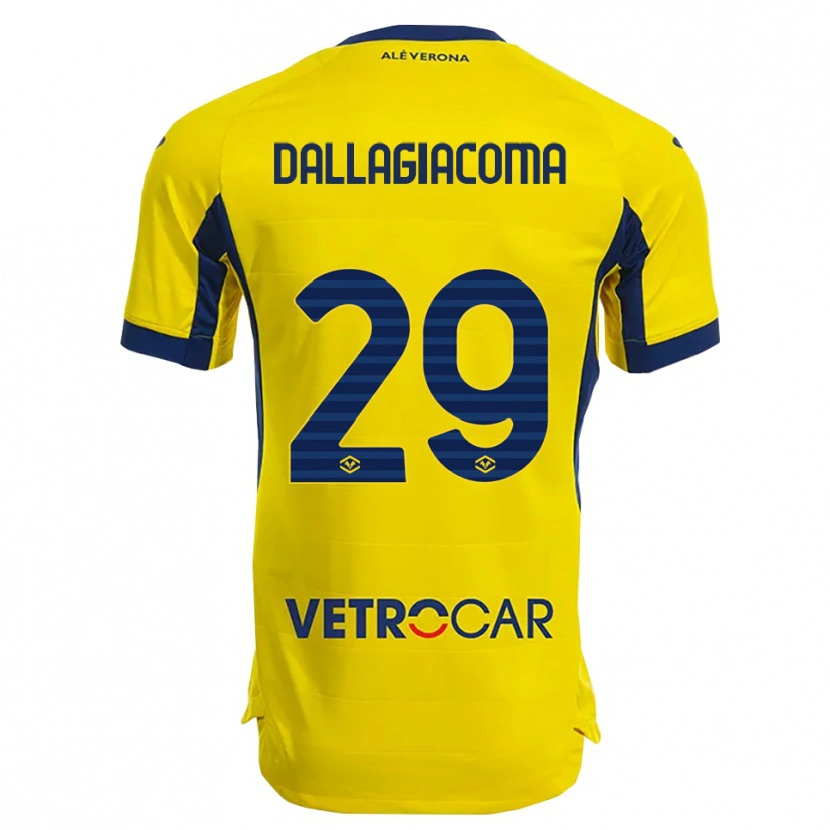 Danxen Dámské Stefania Dallagiacoma #29 Žlutá Námořnická Modř Daleko Hráčské Dresy 2025/26 Dres