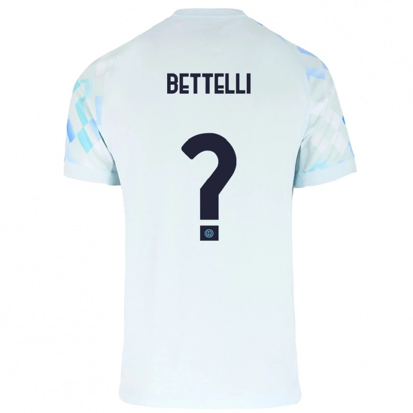 Danxen Dámské Luca Bettelli #0 Bílá Modrá Daleko Hráčské Dresy 2025/26 Dres