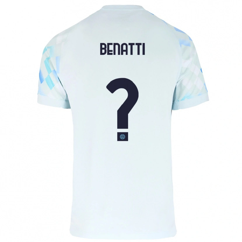 Danxen Dámské Tommaso Benatti #0 Bílá Modrá Daleko Hráčské Dresy 2025/26 Dres