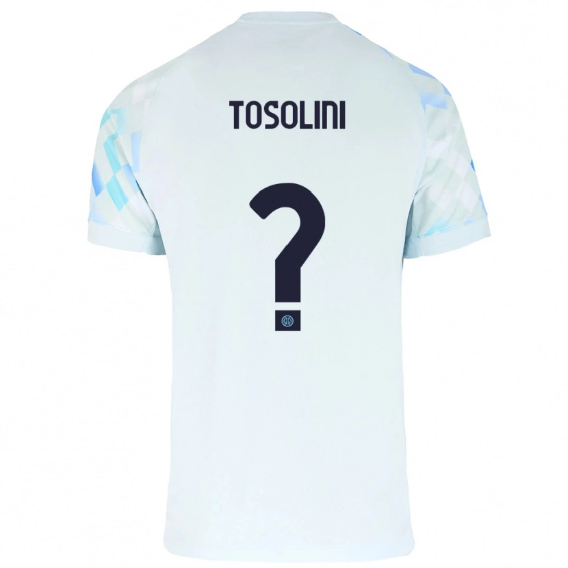 Danxen Dámské Nicolas Tosolini #0 Bílá Modrá Daleko Hráčské Dresy 2025/26 Dres
