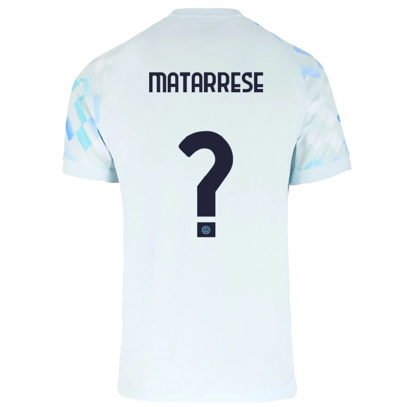 Danxen Dámské Thomas Matarrese #0 Bílá Modrá Daleko Hráčské Dresy 2025/26 Dres