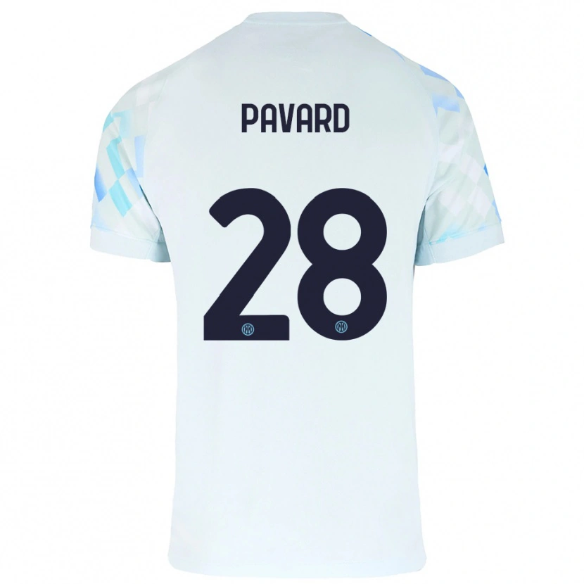 Danxen Dámské Benjamin Pavard #28 Bílá Modrá Daleko Hráčské Dresy 2025/26 Dres