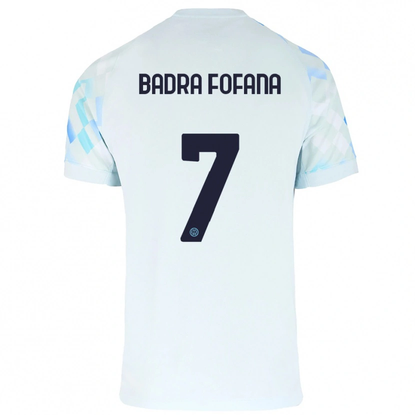 Danxen Dámské Aliou Badra Fofana #7 Bílá Modrá Daleko Hráčské Dresy 2025/26 Dres