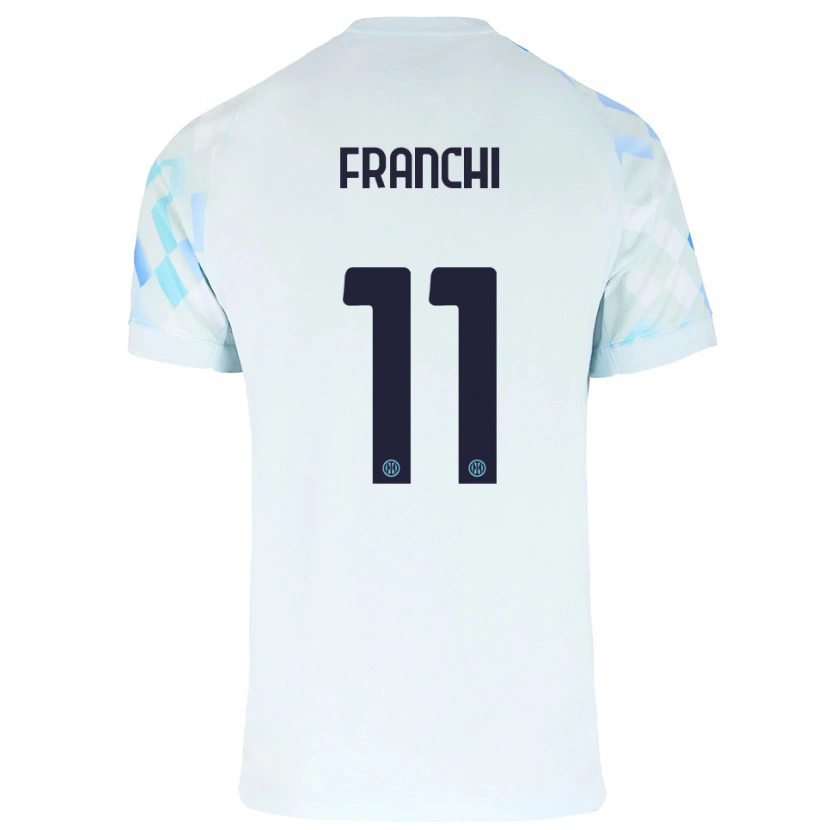 Danxen Dámské Mirko Franchi #11 Bílá Modrá Daleko Hráčské Dresy 2025/26 Dres