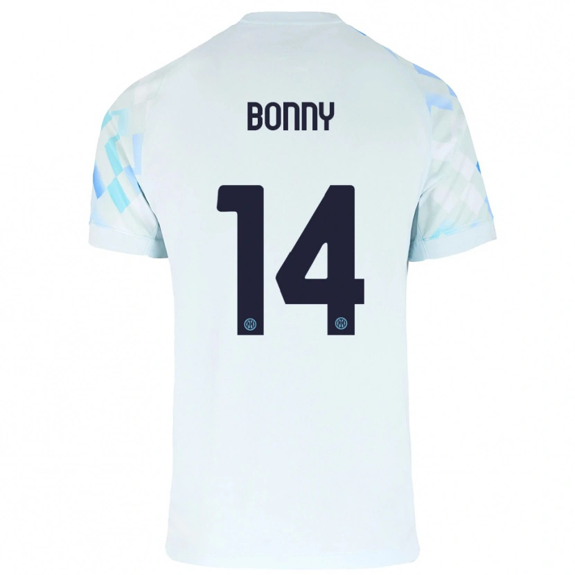 Danxen Dámské Ange-Yoan Bonny #14 Bílá Modrá Daleko Hráčské Dresy 2025/26 Dres