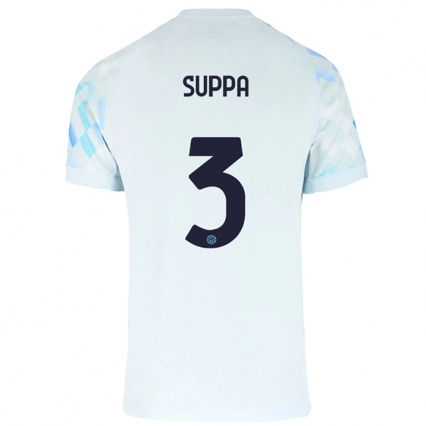 Danxen Dámské Simone Suppa #3 Bílá Modrá Daleko Hráčské Dresy 2025/26 Dres