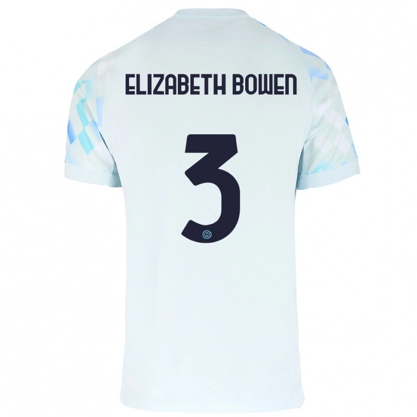 Danxen Dámské Kate Elizabeth Bowen #3 Bílá Modrá Daleko Hráčské Dresy 2025/26 Dres