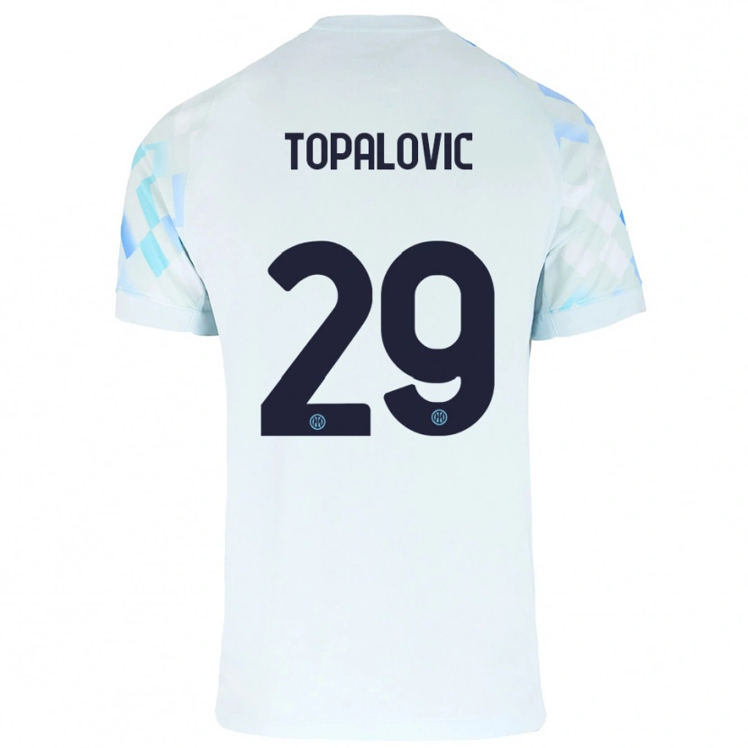 Danxen Dámské Luka Topalovic #29 Bílá Modrá Daleko Hráčské Dresy 2025/26 Dres
