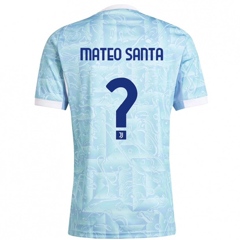 Danxen Dámské Mateo Santa Maria #0 Nebesky Modrá Žlutá Daleko Hráčské Dresy 2025/26 Dres