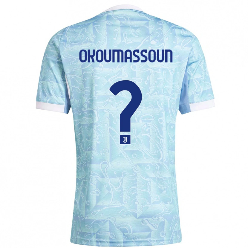 Danxen Dámské Ismaele Okoumassoun #0 Nebesky Modrá Žlutá Daleko Hráčské Dresy 2025/26 Dres
