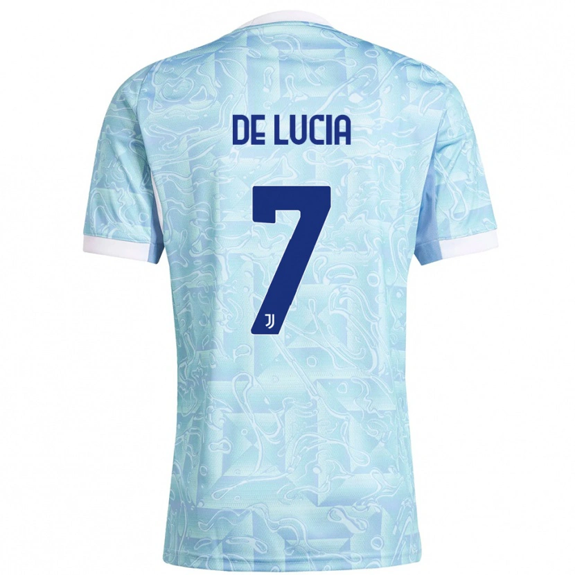 Danxen Dámské Raffaele De Lucia #7 Nebesky Modrá Žlutá Daleko Hráčské Dresy 2025/26 Dres