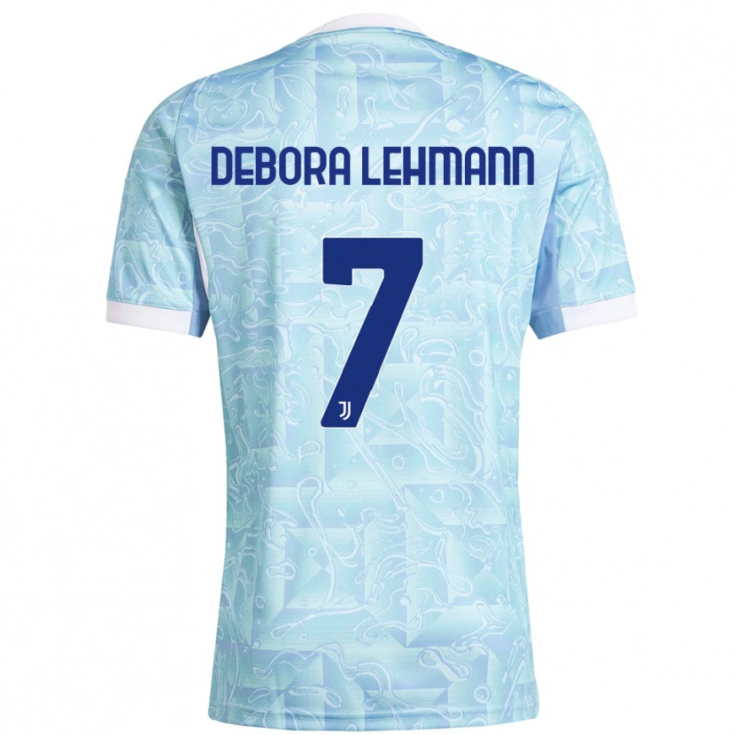 Danxen Dámské Alisha Debora Lehmann #7 Nebesky Modrá Žlutá Daleko Hráčské Dresy 2025/26 Dres