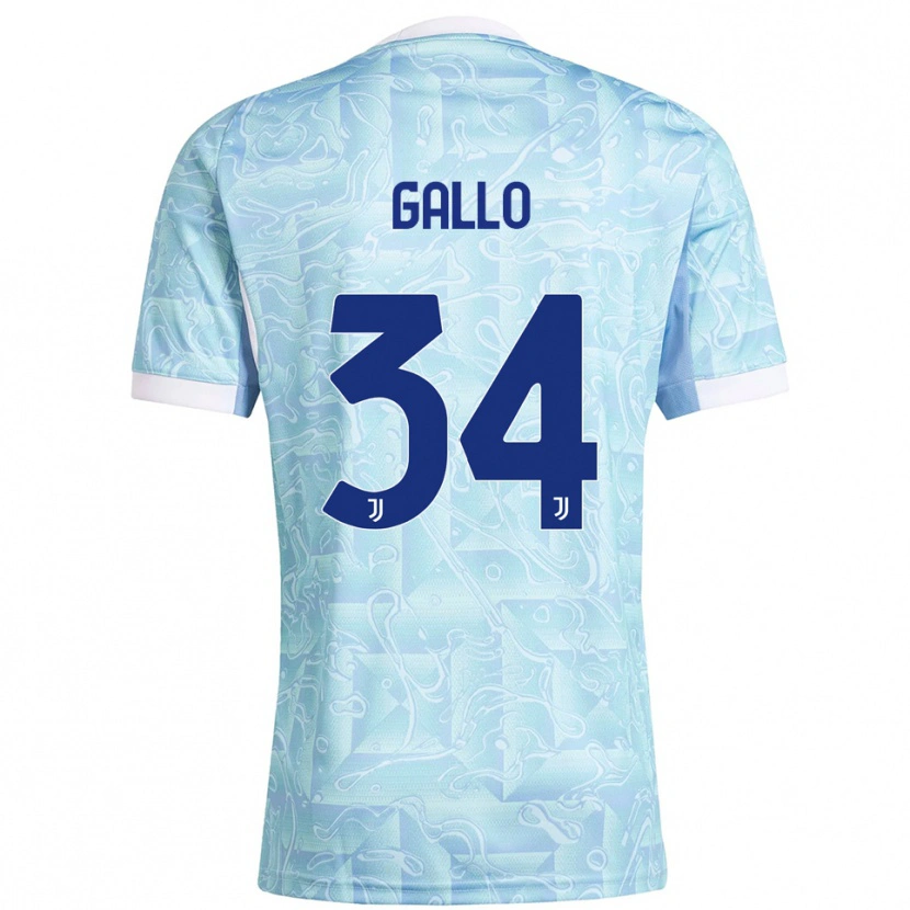 Danxen Dámské Azzurra Gallo #34 Nebesky Modrá Žlutá Daleko Hráčské Dresy 2025/26 Dres