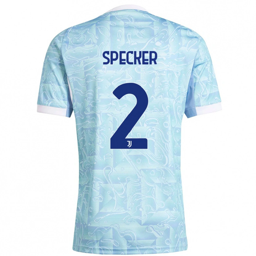 Danxen Dámské Stefano Specker #2 Nebesky Modrá Žlutá Daleko Hráčské Dresy 2025/26 Dres