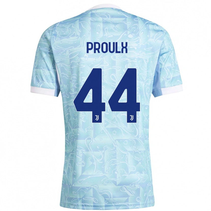 Danxen Dámské Lysianne Proulx #44 Nebesky Modrá Žlutá Daleko Hráčské Dresy 2025/26 Dres