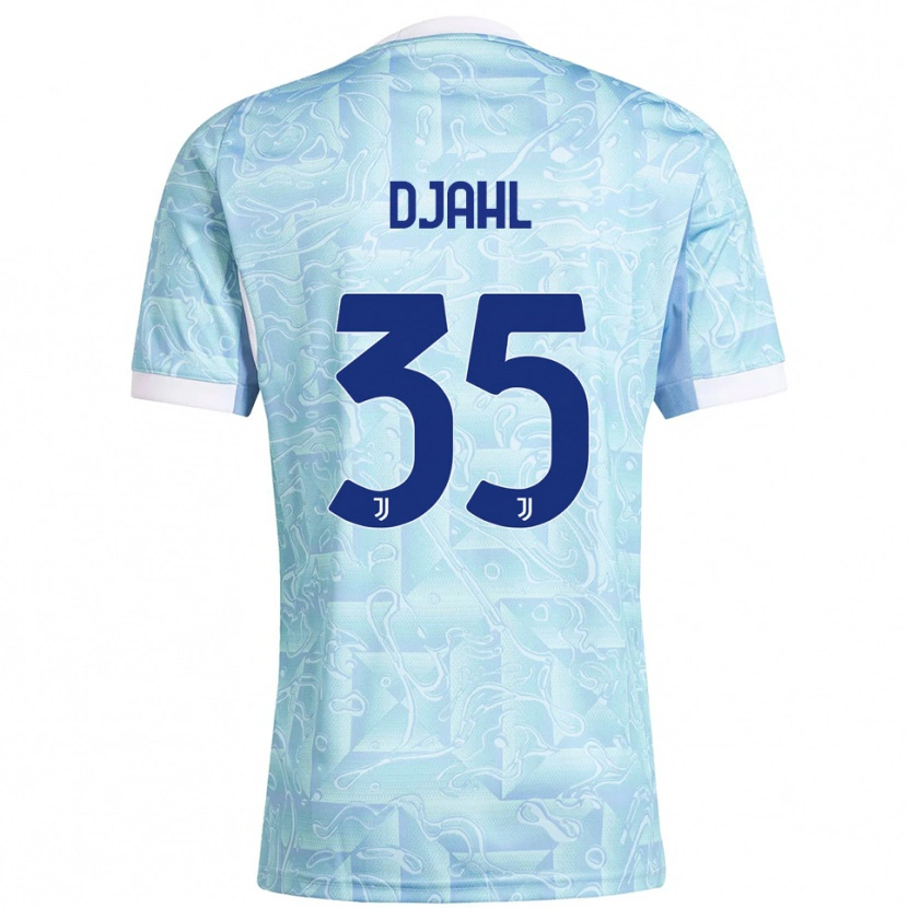 Danxen Dámské Rayan Djahl #35 Nebesky Modrá Žlutá Daleko Hráčské Dresy 2025/26 Dres