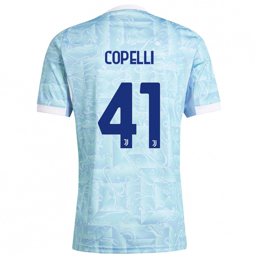 Danxen Dámské Anna Copelli #41 Nebesky Modrá Žlutá Daleko Hráčské Dresy 2025/26 Dres