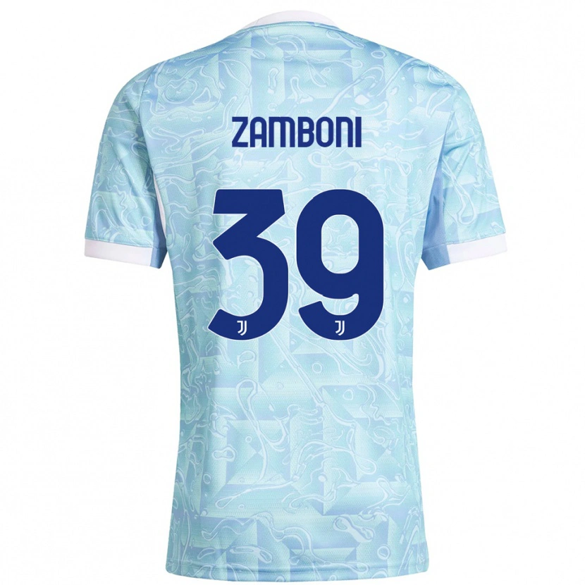 Danxen Dámské Marta Zamboni #39 Nebesky Modrá Žlutá Daleko Hráčské Dresy 2025/26 Dres